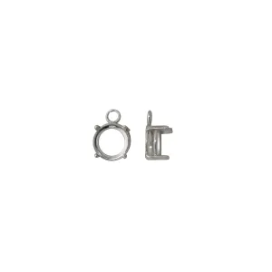 🔗 4 Claw Double Bezel Setting with Closed Jump Ring - ROUND