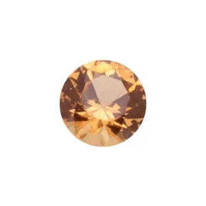 💎 Orange Sapphire (Amber) Grade AA (Natural Gemstone) - ROUND