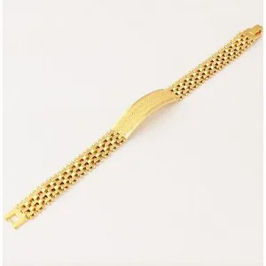 10K 8mm  8" H ROLEX ID BRACELET