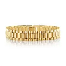 10K 8mm  8" H ROLEX ID BRACELET