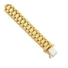 10K 8mm  8" H ROLEX ID BRACELET