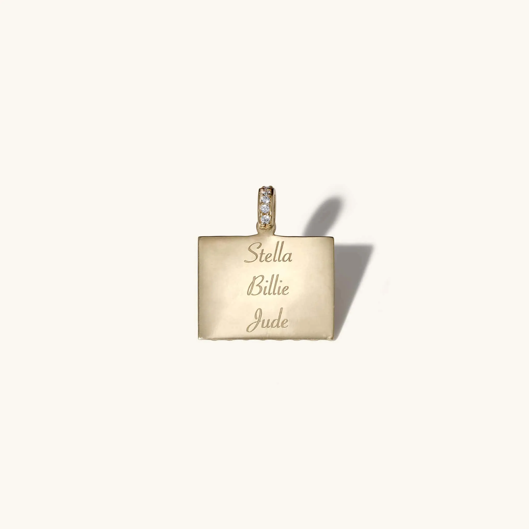 10K Gold "1960s Calendar" Multi-Date Customizable Pendant