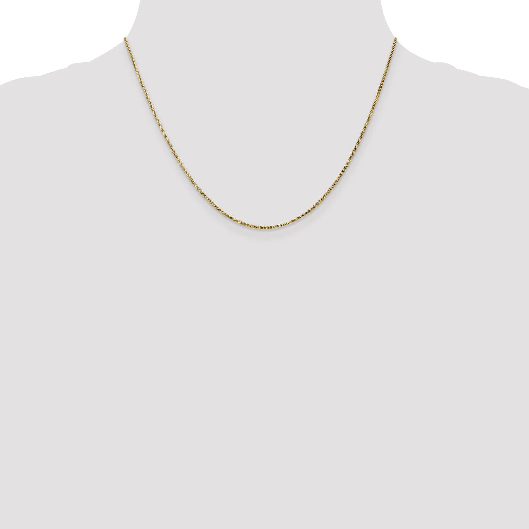 10k Yellow Gold 1.2mm Wheat Chain