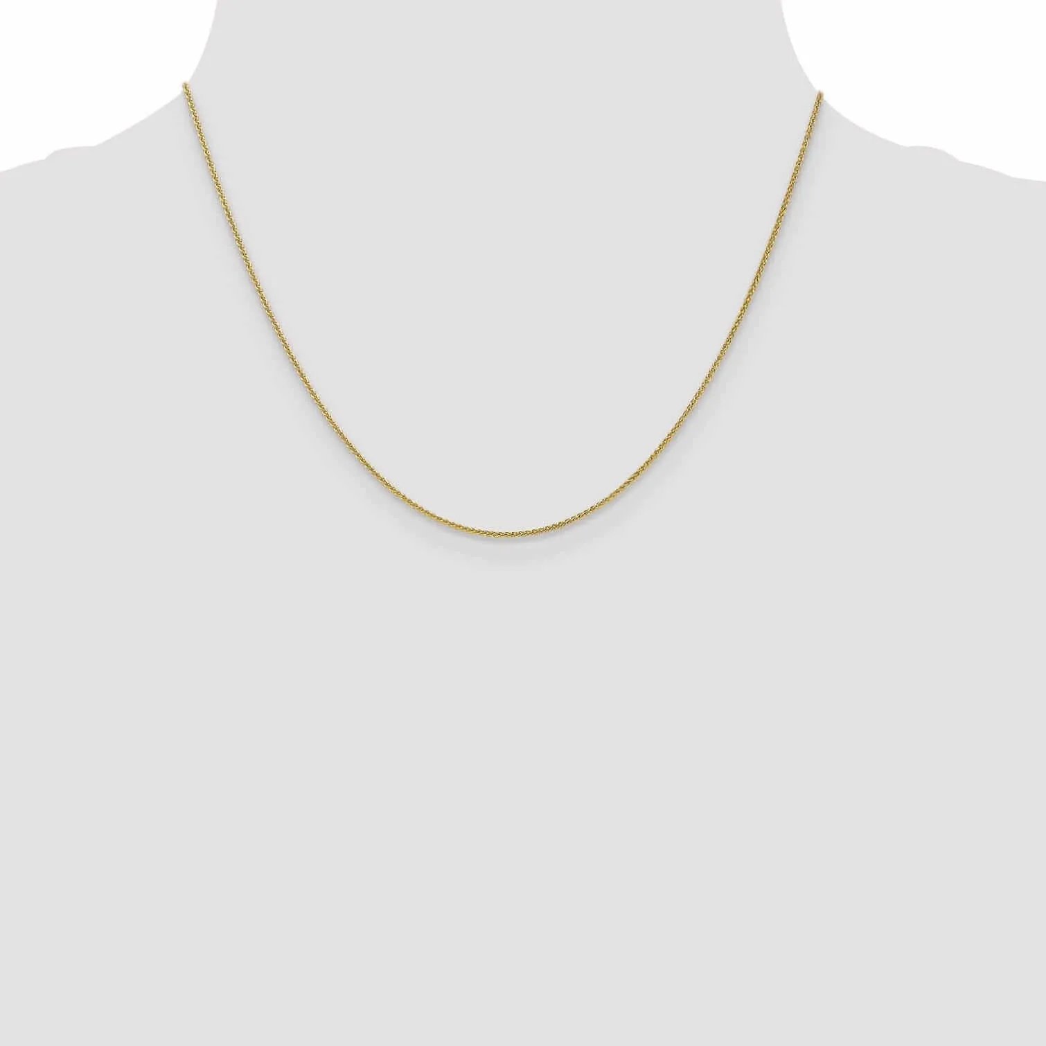 10k Yellow Gold 1mm Wheat Chain