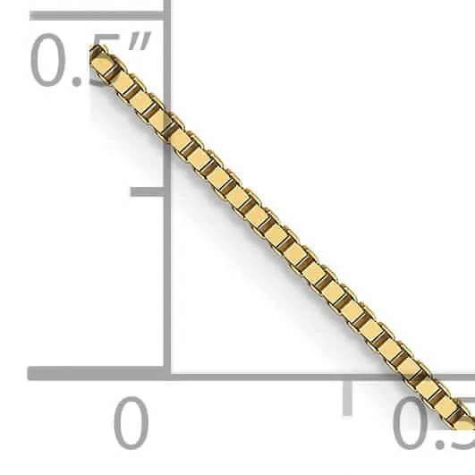 10k Yellow Gold .8 mm Box Chain