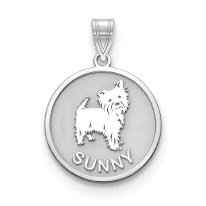 10KW Personalized Dog Pendant