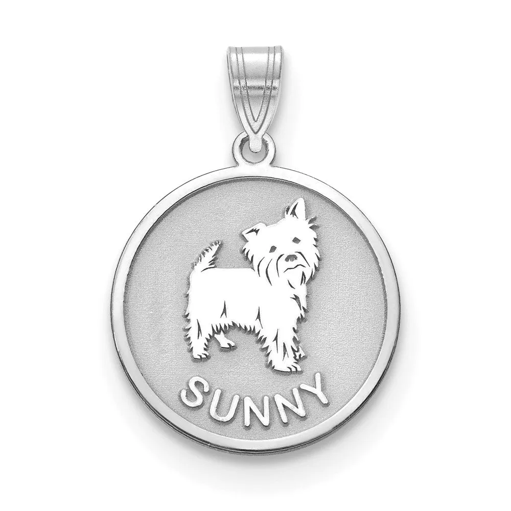 10KW Personalized Dog Pendant