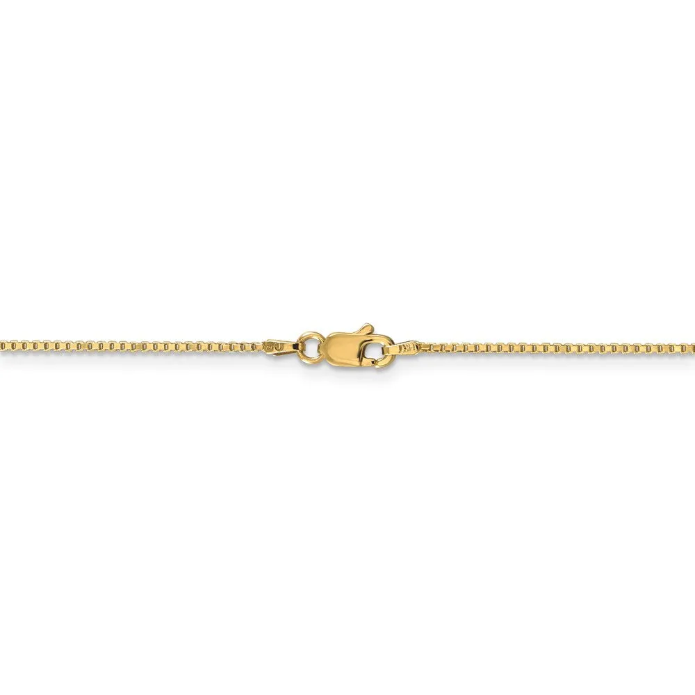 14k 1.1mm Box Chain