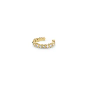 14k Diamond Bezel Eternity Ear Cuff