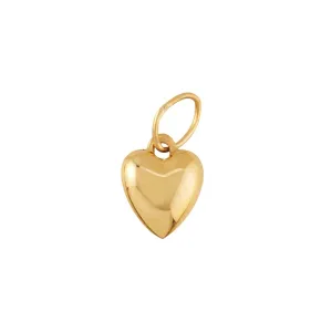 14K Fine Gold Mini Heart Charms