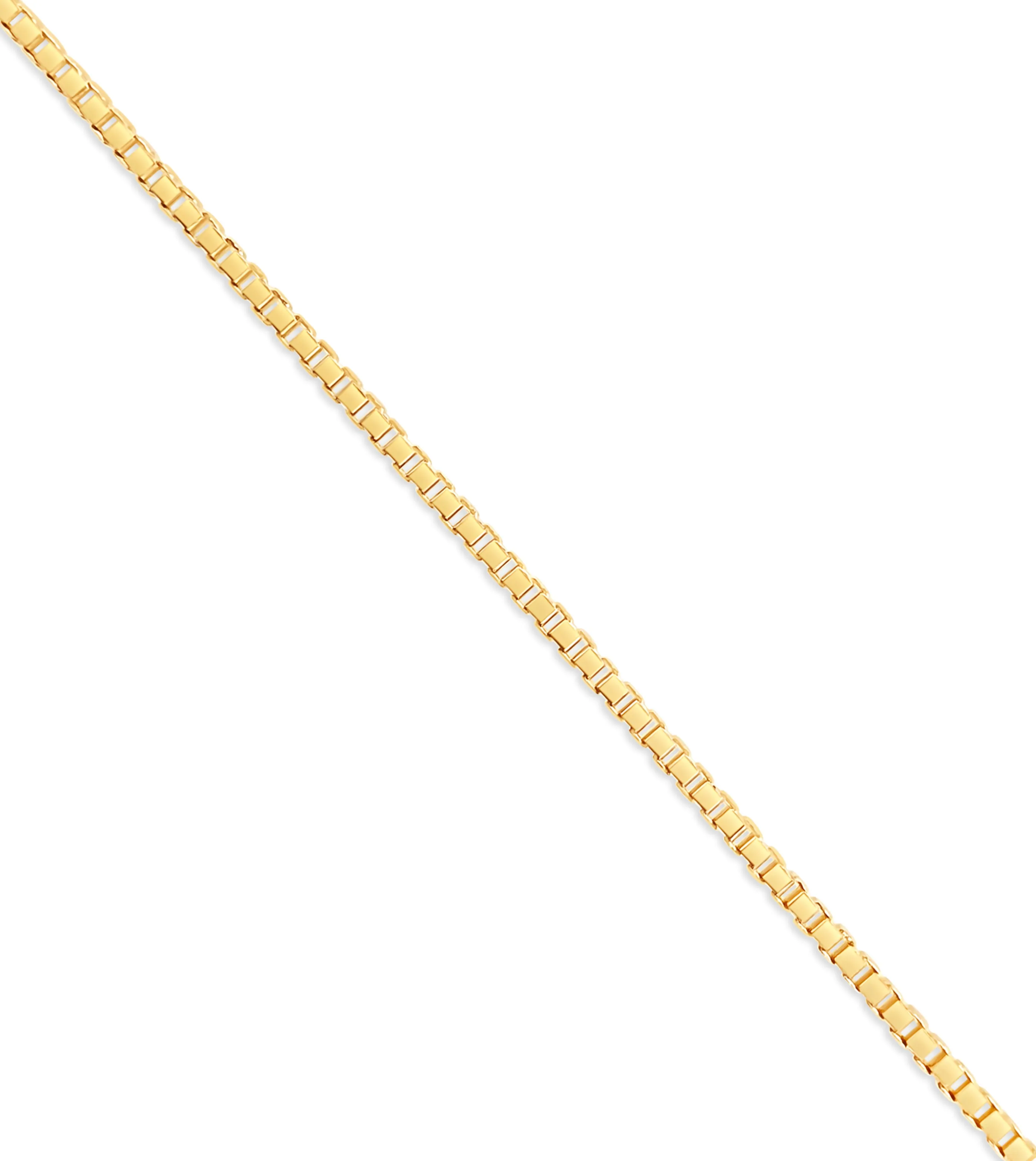 14k Gold Box Chain Necklace