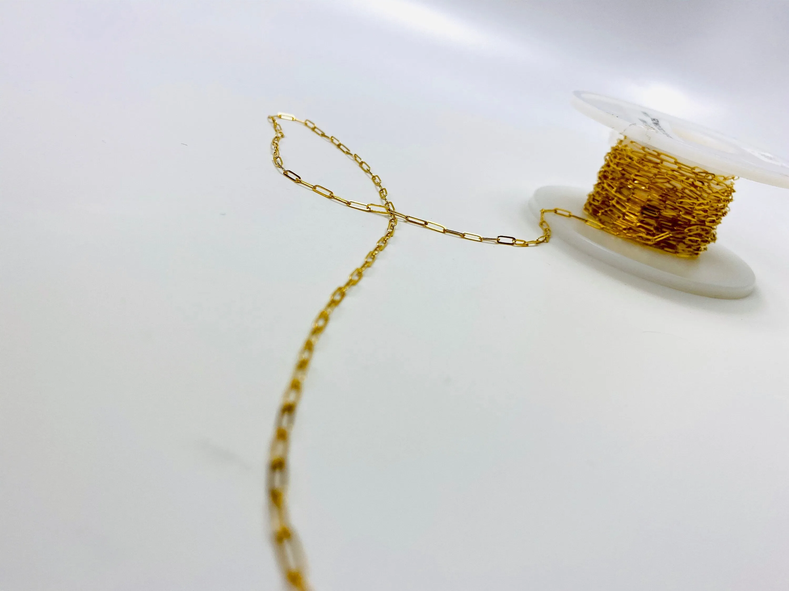 14k Gold Filled 1705 2MM Flat Cable Chain Sku# 4012543FS25