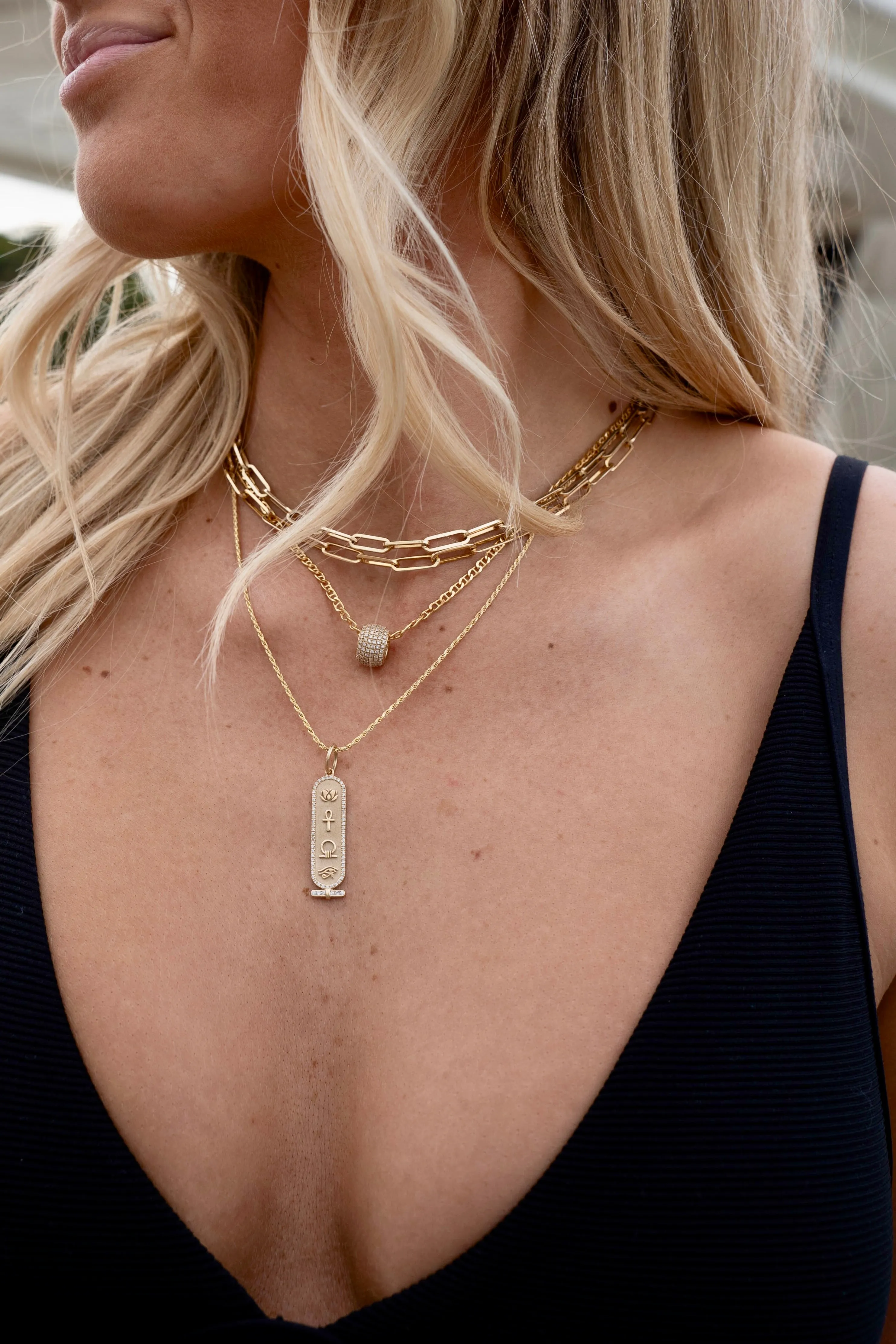14K GOLD MINI FLAT MARINER CHAIN