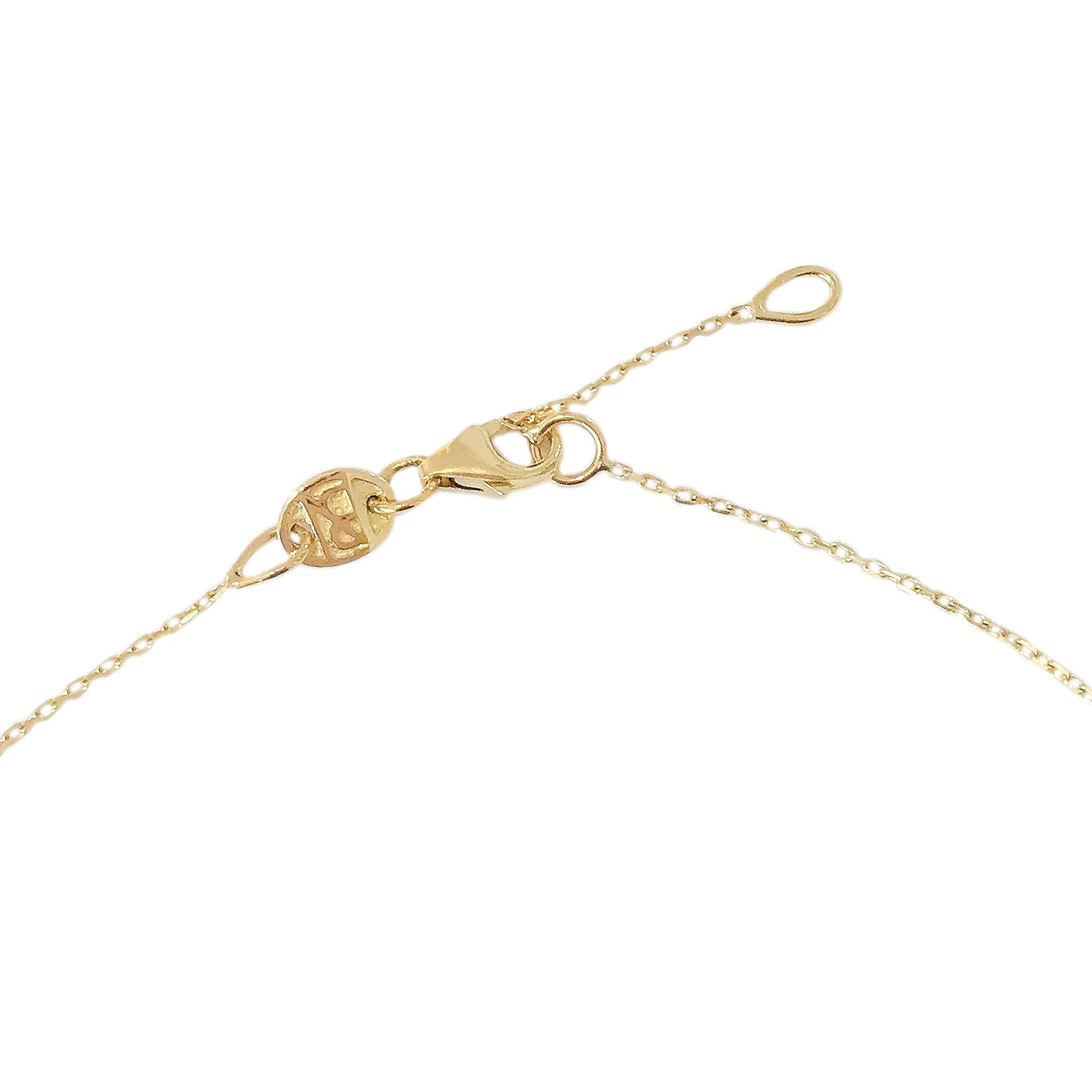 14K Gold Triple Sweetheart Ankle Bracelet (Anklet)