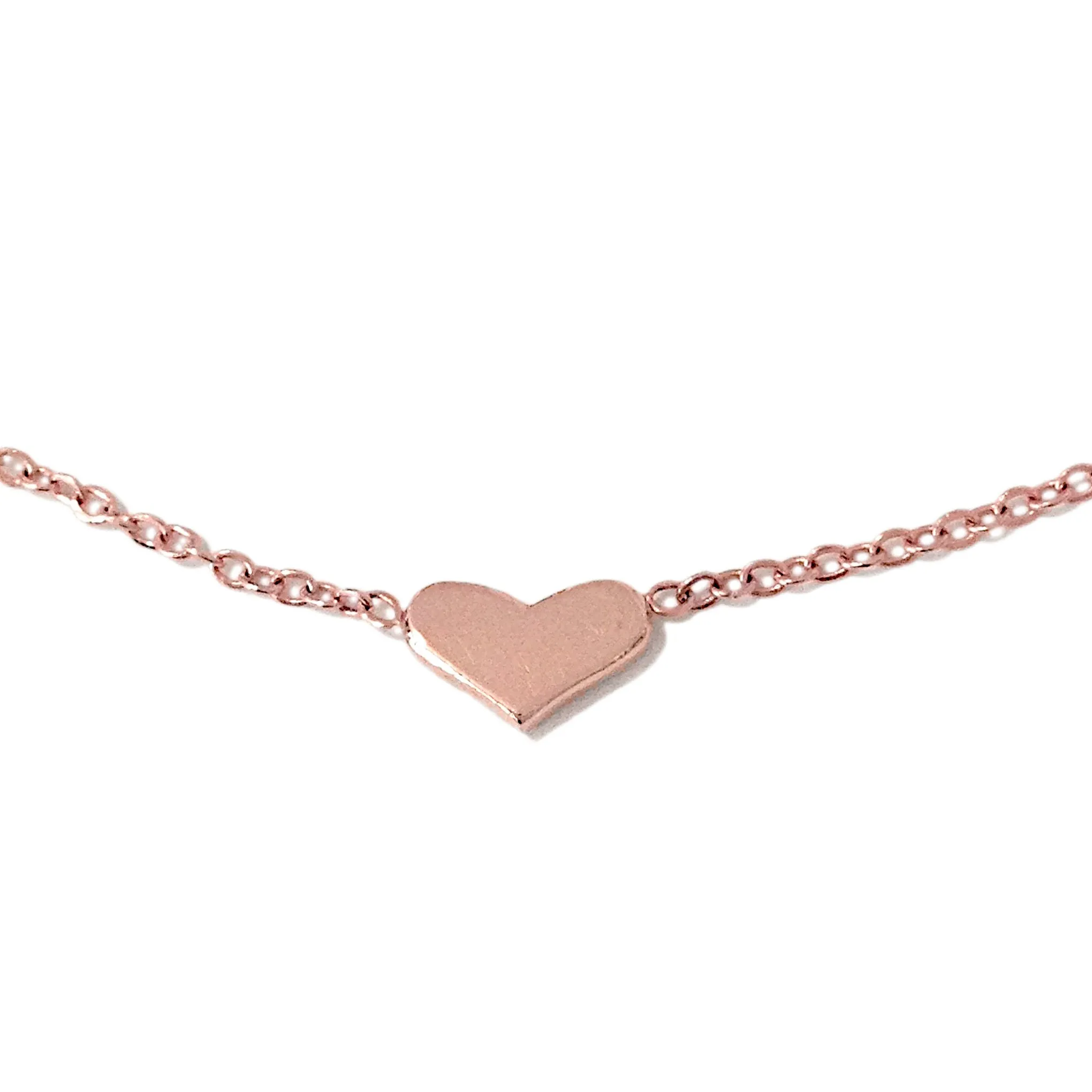 14K Gold Triple Sweetheart Ankle Bracelet (Anklet)