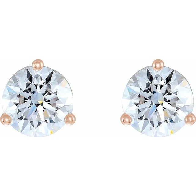 14K Rose Gold 1/2 CTW Lab-Grown Diamond Stud Earrings