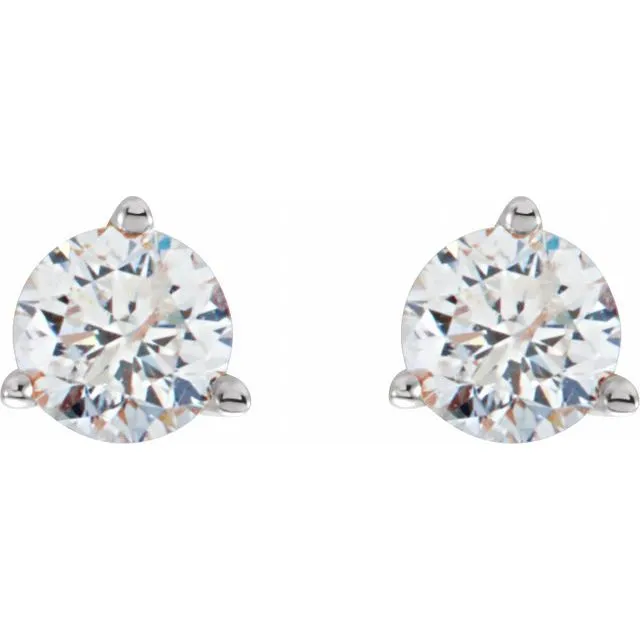 14K White Gold 1/5 CTW Natural Diamond Stud Earrings
