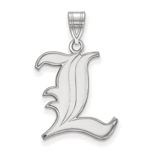 14K White Gold University of Louisville Large Pendant