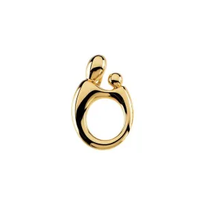 14K Yellow Gold 20.25x13.5 mm Mother and Child® Slide Pendant