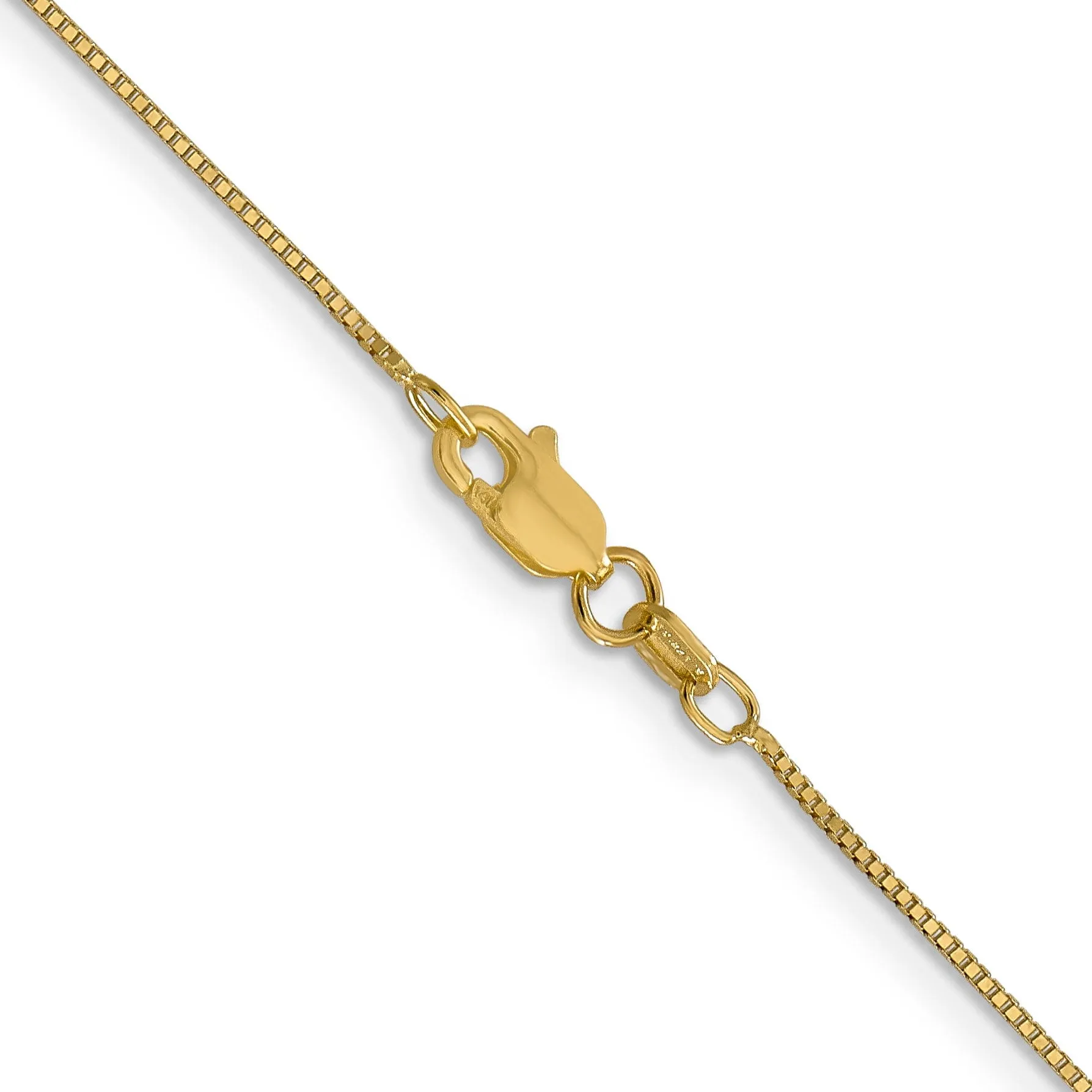14k Yellow Gold .7 mm Box Chain