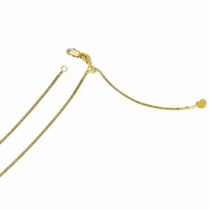 14k Yellow Gold Adjustable Box Chain