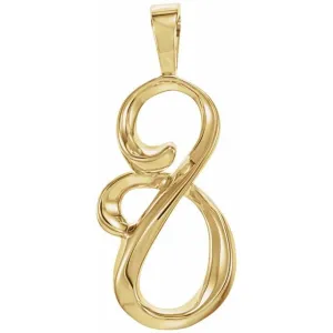 14K Yellow Gold Freeform Pendant
