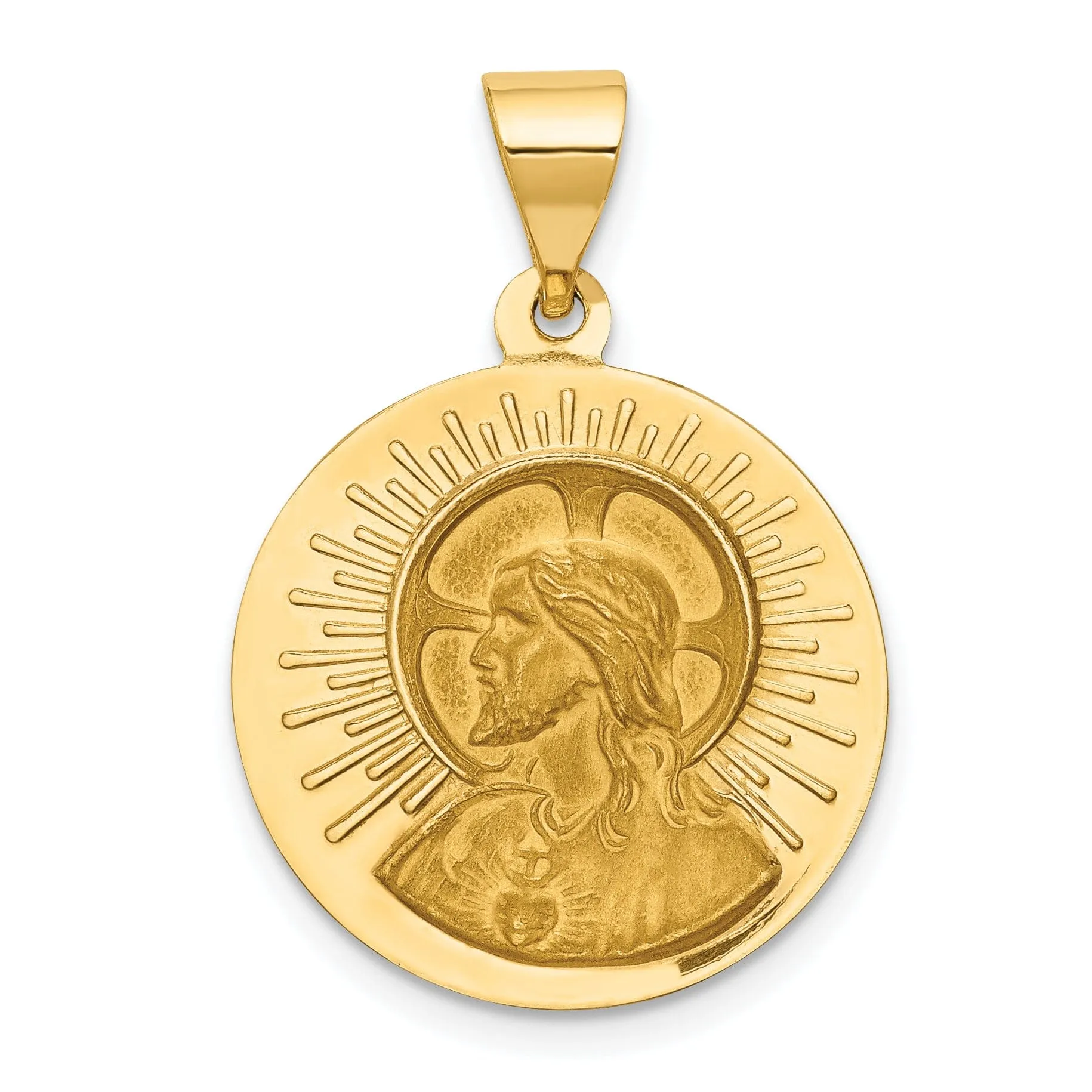 14k Yellow Gold Matka Boska Czestochowska Medal