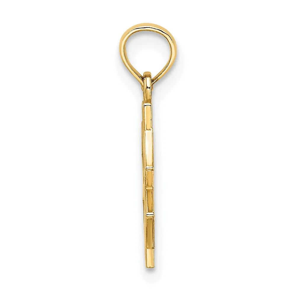 14k Yellow Gold Medical Jewelry Symbol Charm