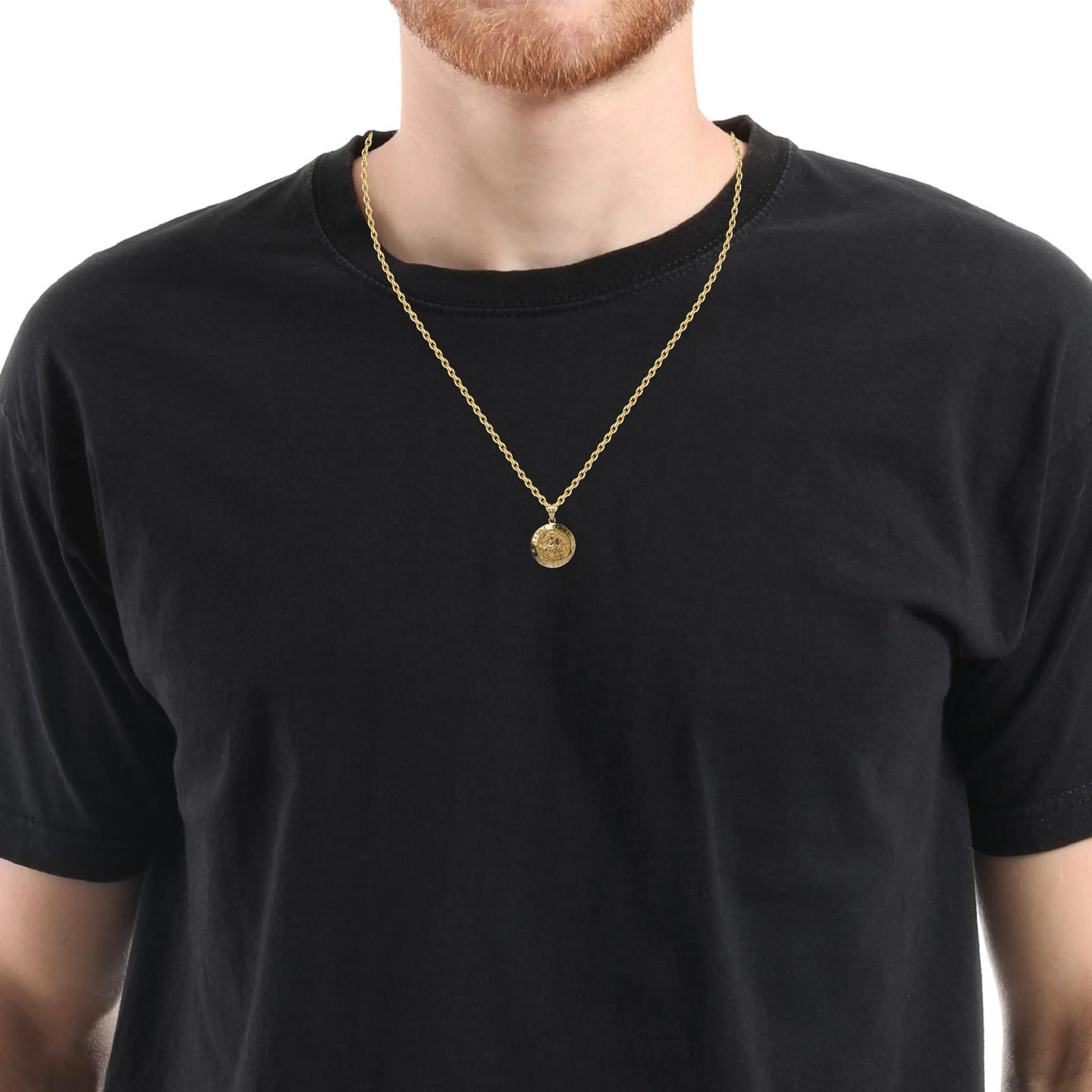 14K Yellow Gold Saint George Pendant