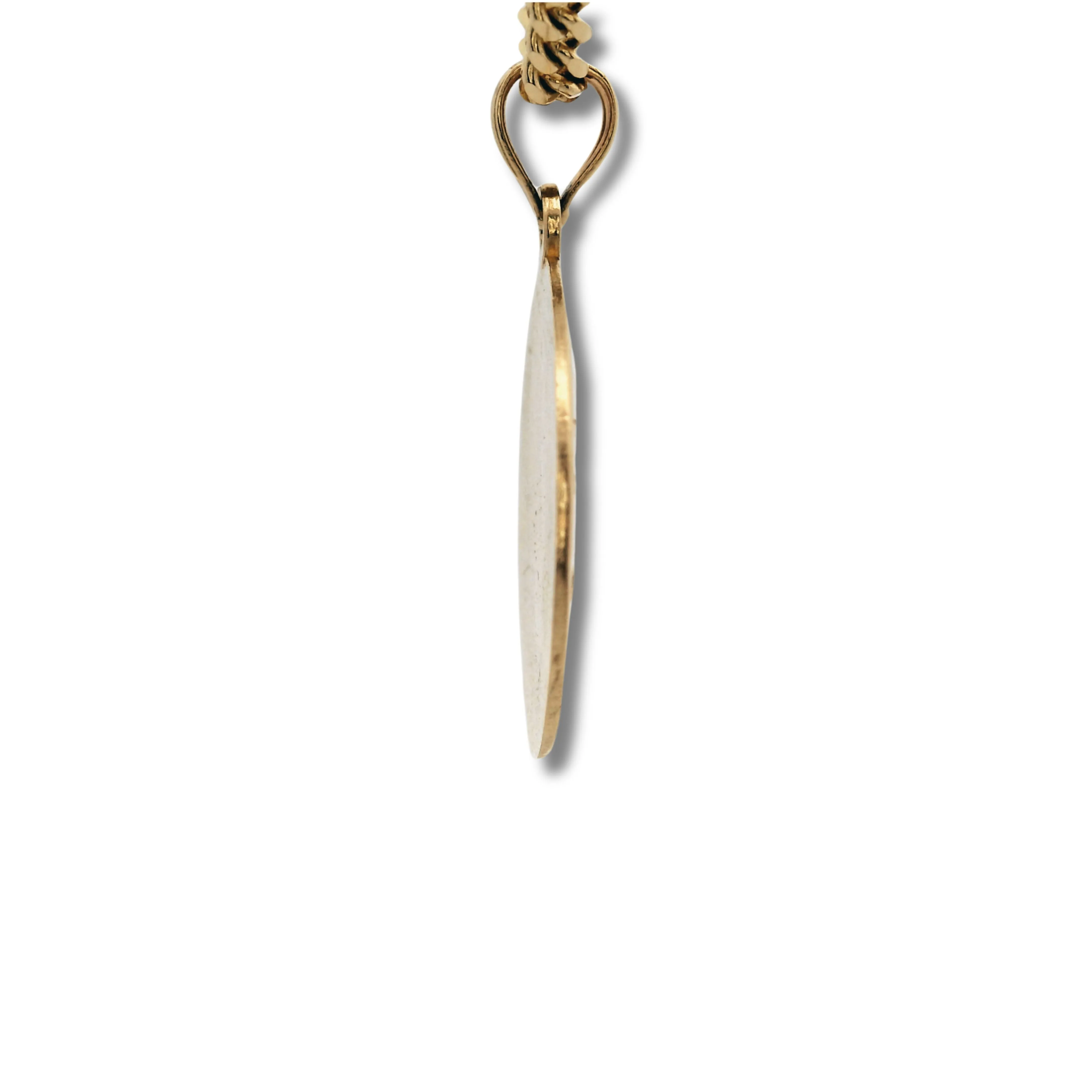 14K Yellow Gold Saint George Pendant