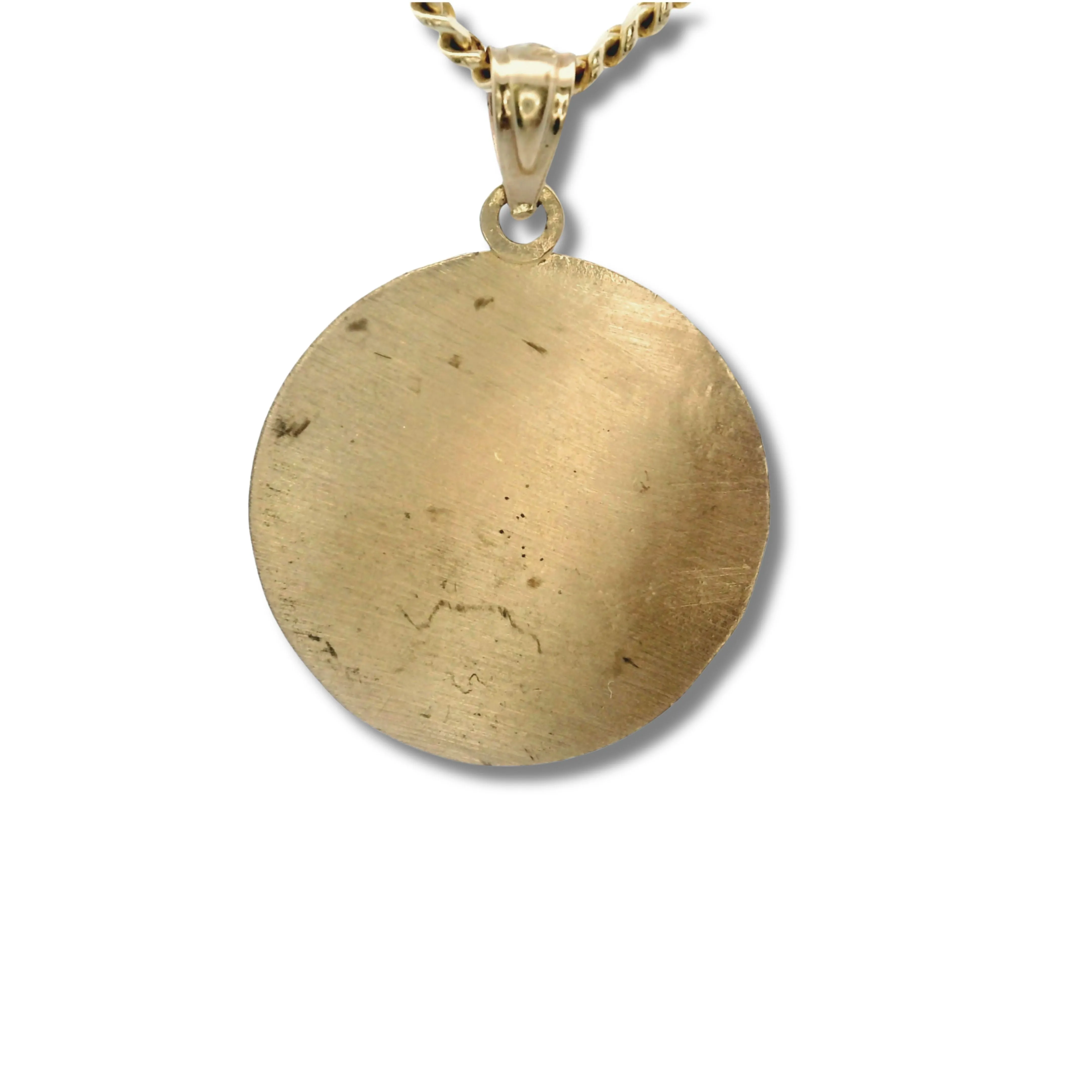 14K Yellow Gold Saint George Pendant