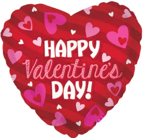17" HVD Stripes Hearts