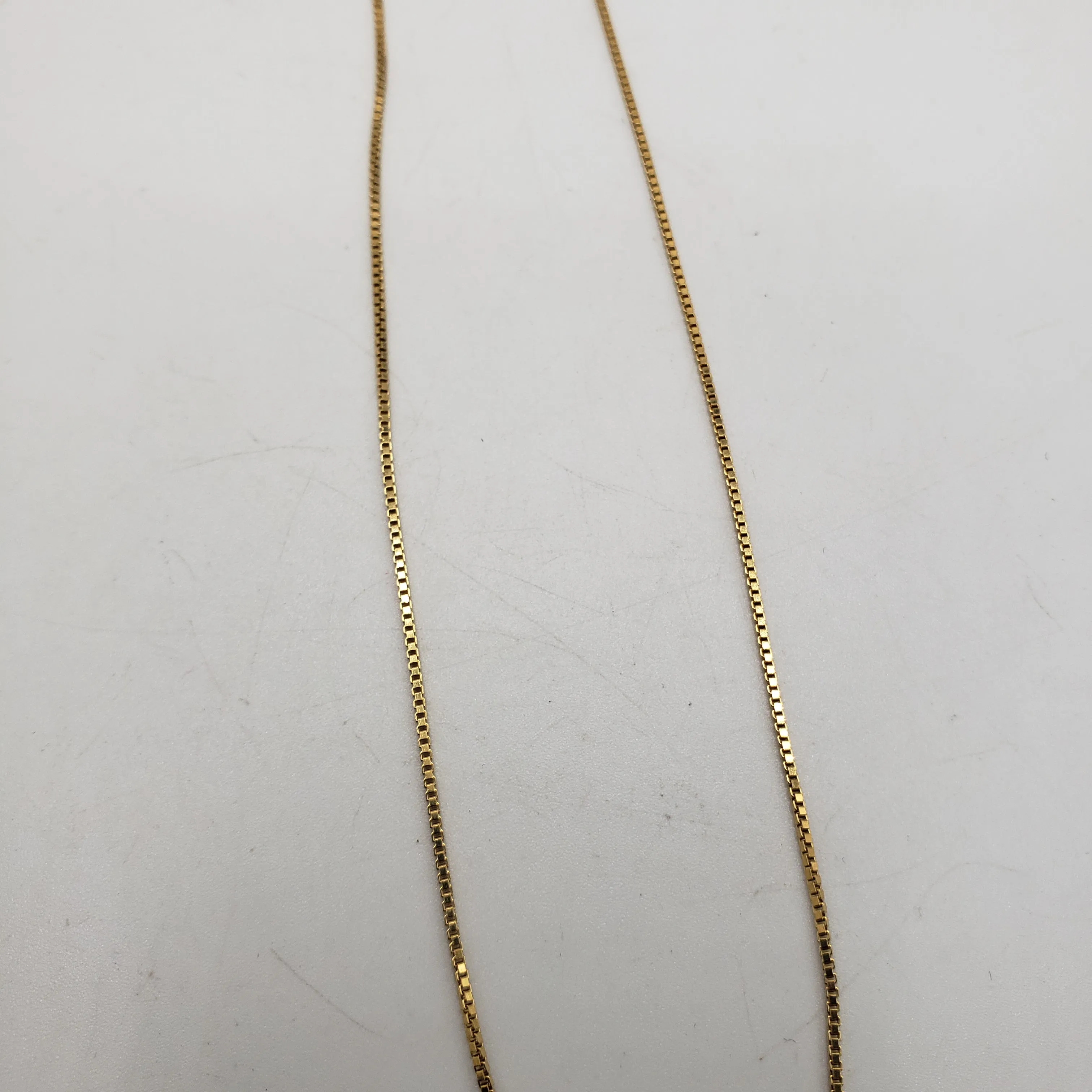 18in Gold Vermeil Small Box Chain
