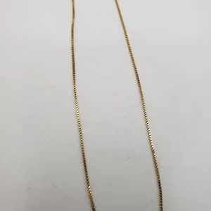 18in Gold Vermeil Small Box Chain
