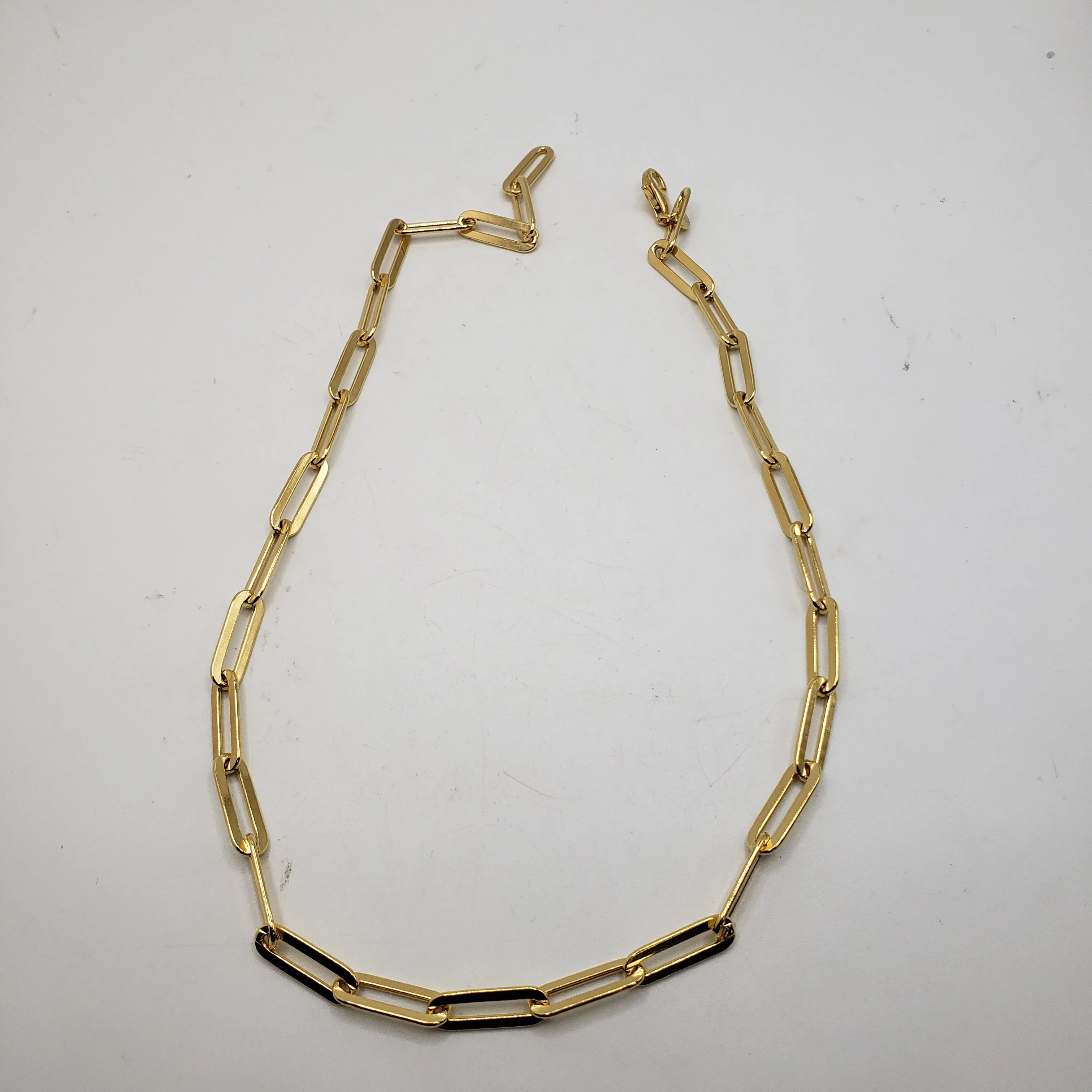 18in Vermeil Large Paperclip Chain