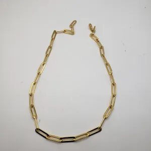 18in Vermeil Large Paperclip Chain