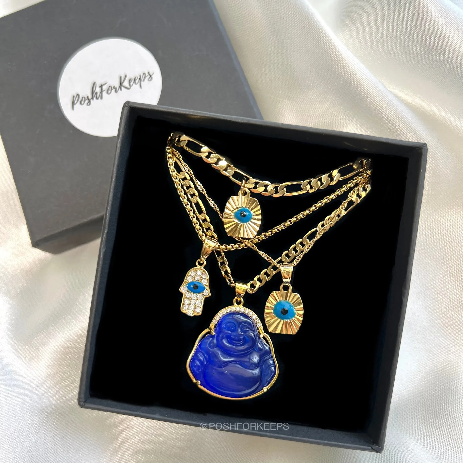 18K GOLD EVIL EYE ANKLET