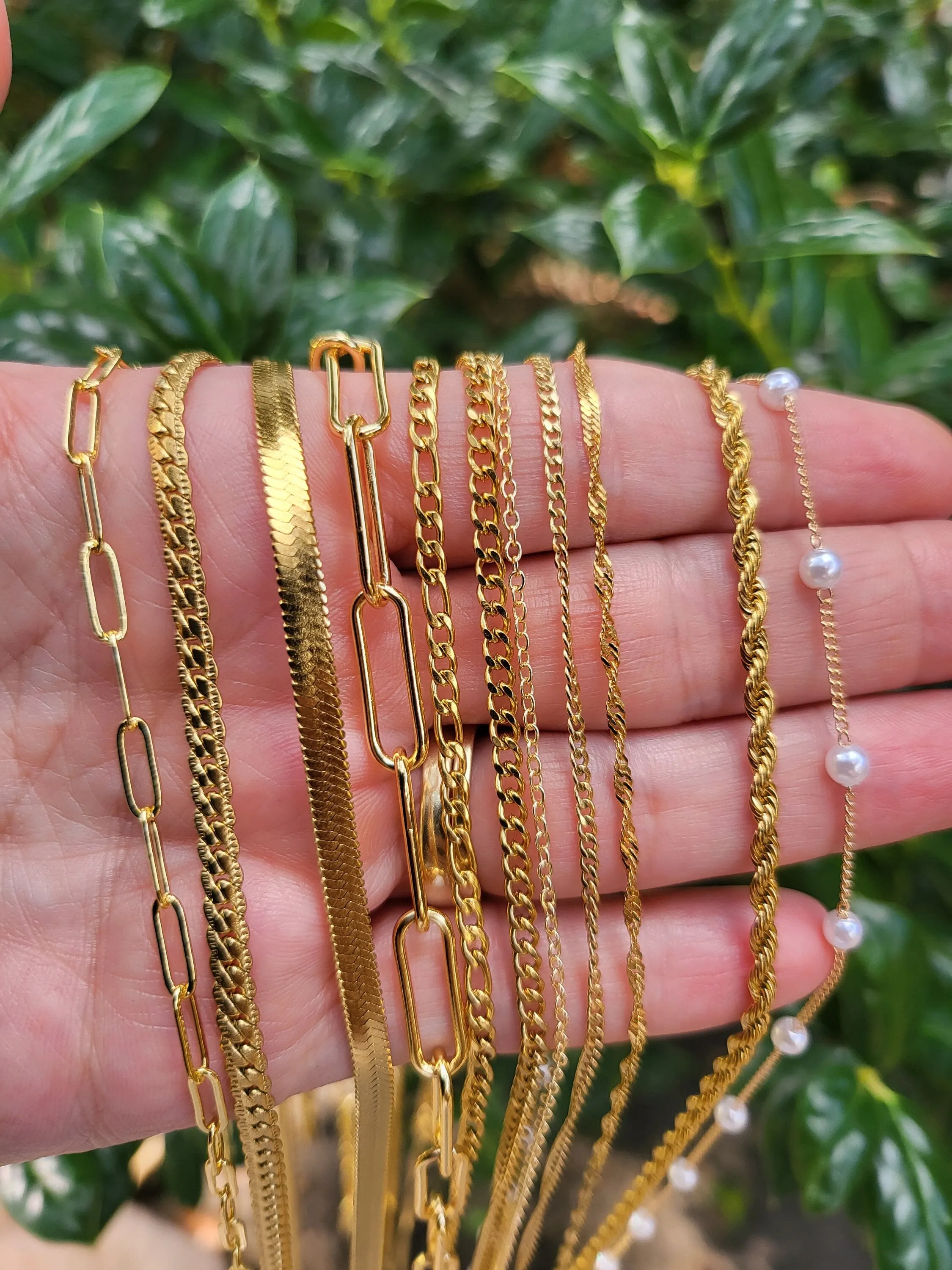 18K Gold Filled Chain Necklace, Waterproof & Tarnish-Free, Unisex Gold Chain, Hypoallergenic Minimalist Jewelry, Everyday Jewelry.