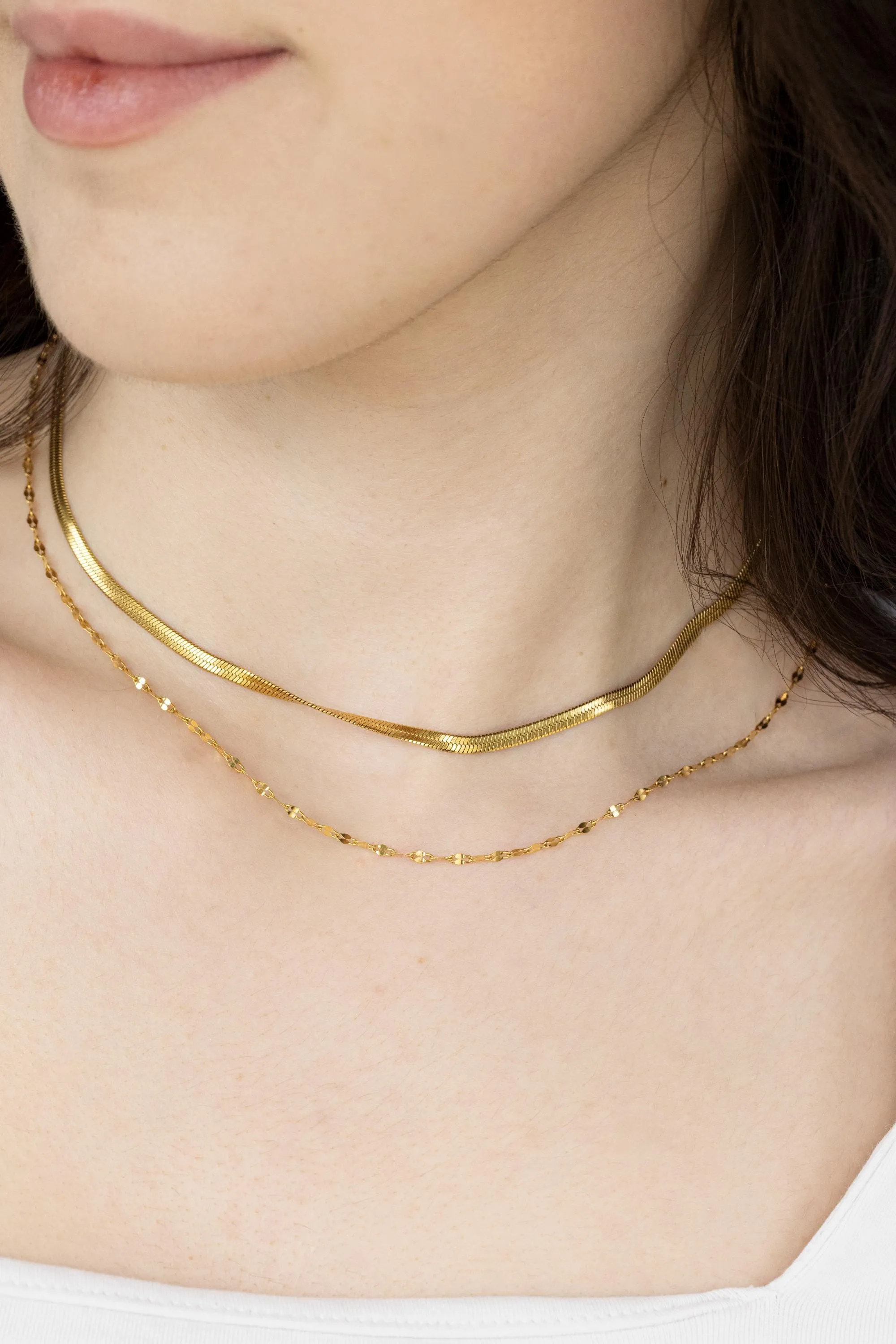 18K Gold Filled Chain Necklace, Waterproof & Tarnish-Free, Unisex Gold Chain, Hypoallergenic Minimalist Jewelry, Everyday Jewelry.