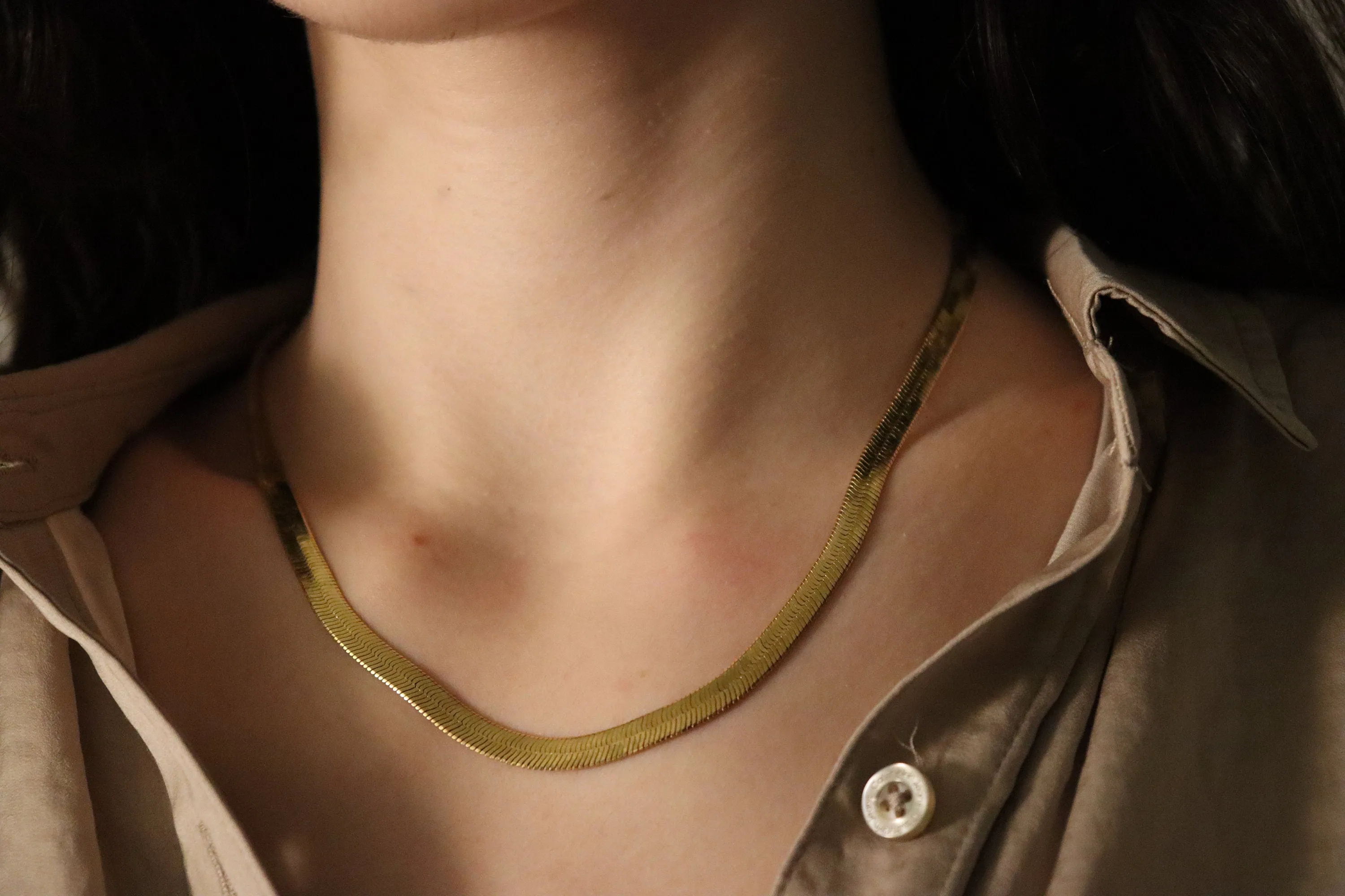 18K Gold Filled Chain Necklace, Waterproof & Tarnish-Free, Unisex Gold Chain, Hypoallergenic Minimalist Jewelry, Everyday Jewelry.