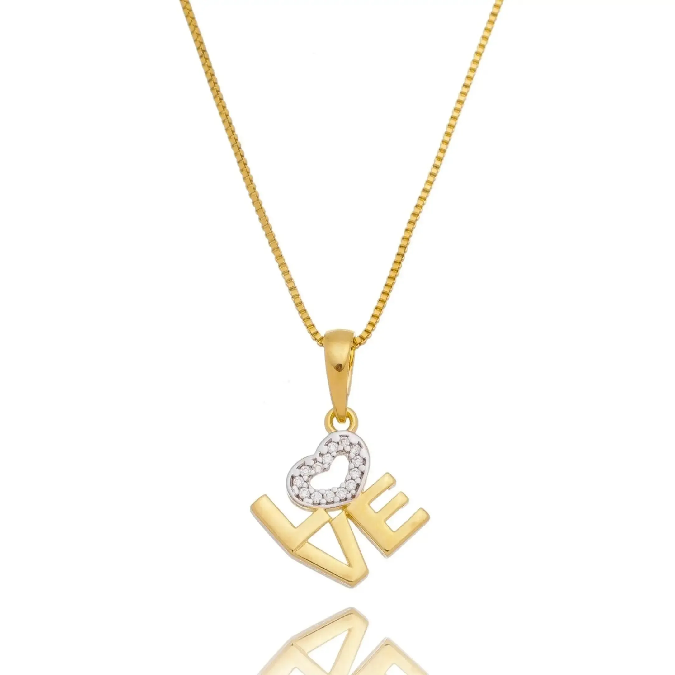 18k Gold Filled Love Letter Stacked Necklace