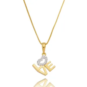 18k Gold Filled Love Letter Stacked Necklace