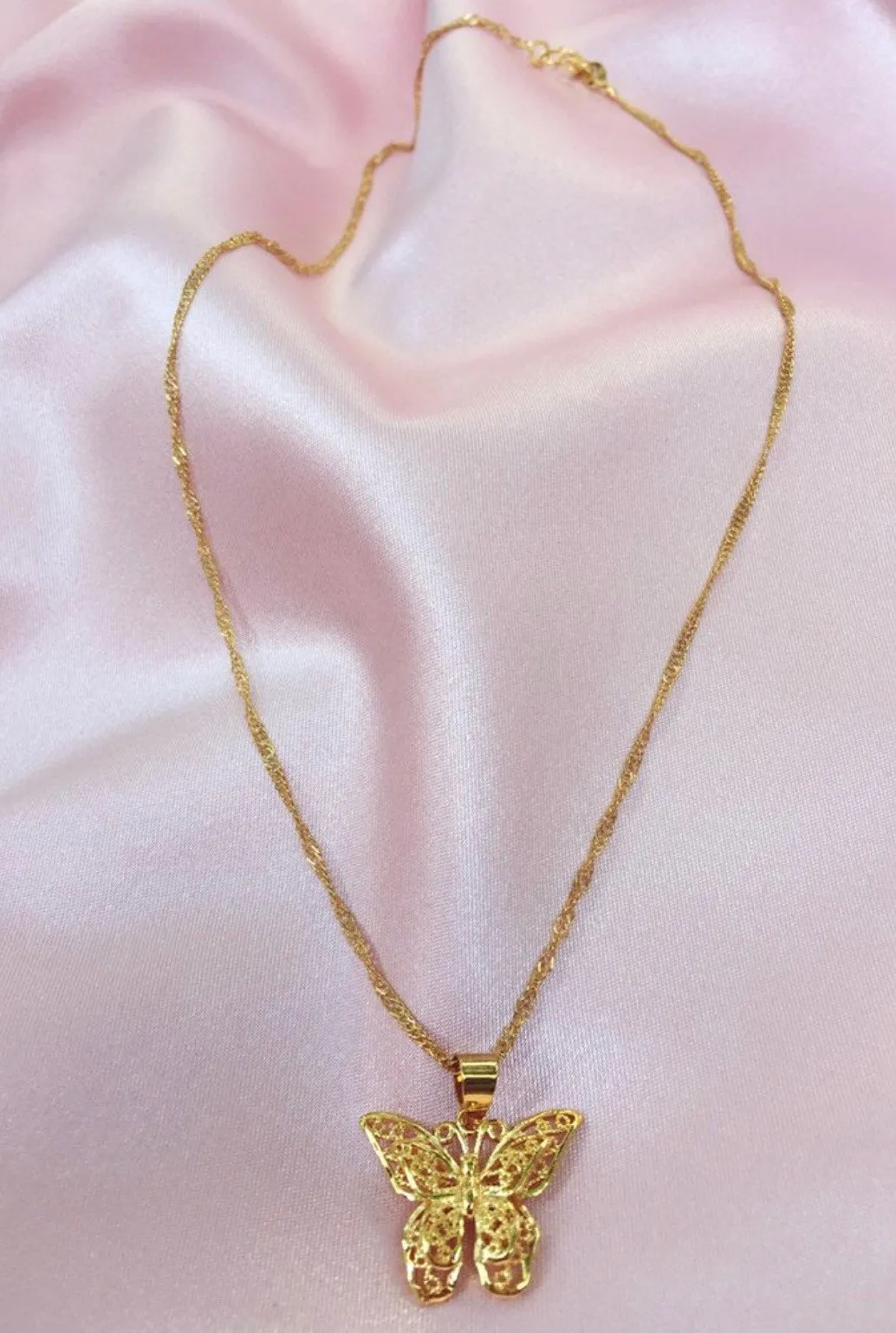 18k gold plated Butterfly Necklaces