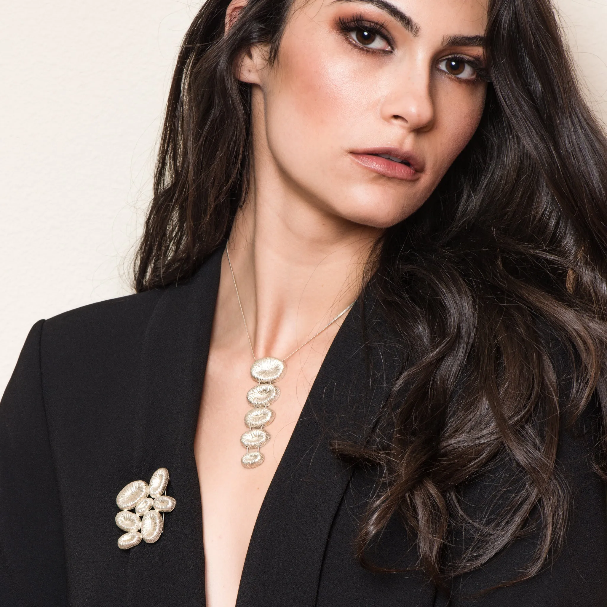 18K Gold-Plated Silver Stairs Necklace
