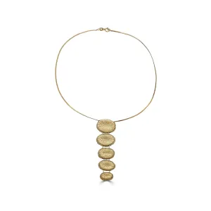 18K Gold-Plated Silver Stairs Necklace