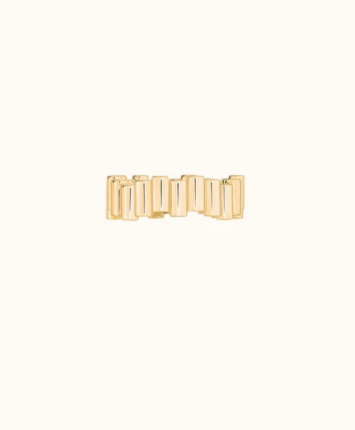 18K Yellow Gold Medium Edge Ring