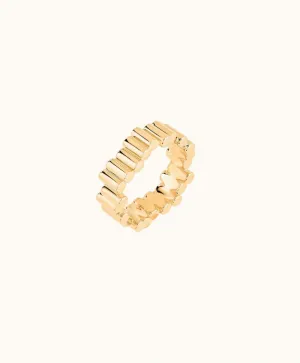 18K Yellow Gold Medium Edge Ring