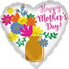 18" Happy Mother's Day Gold Vase