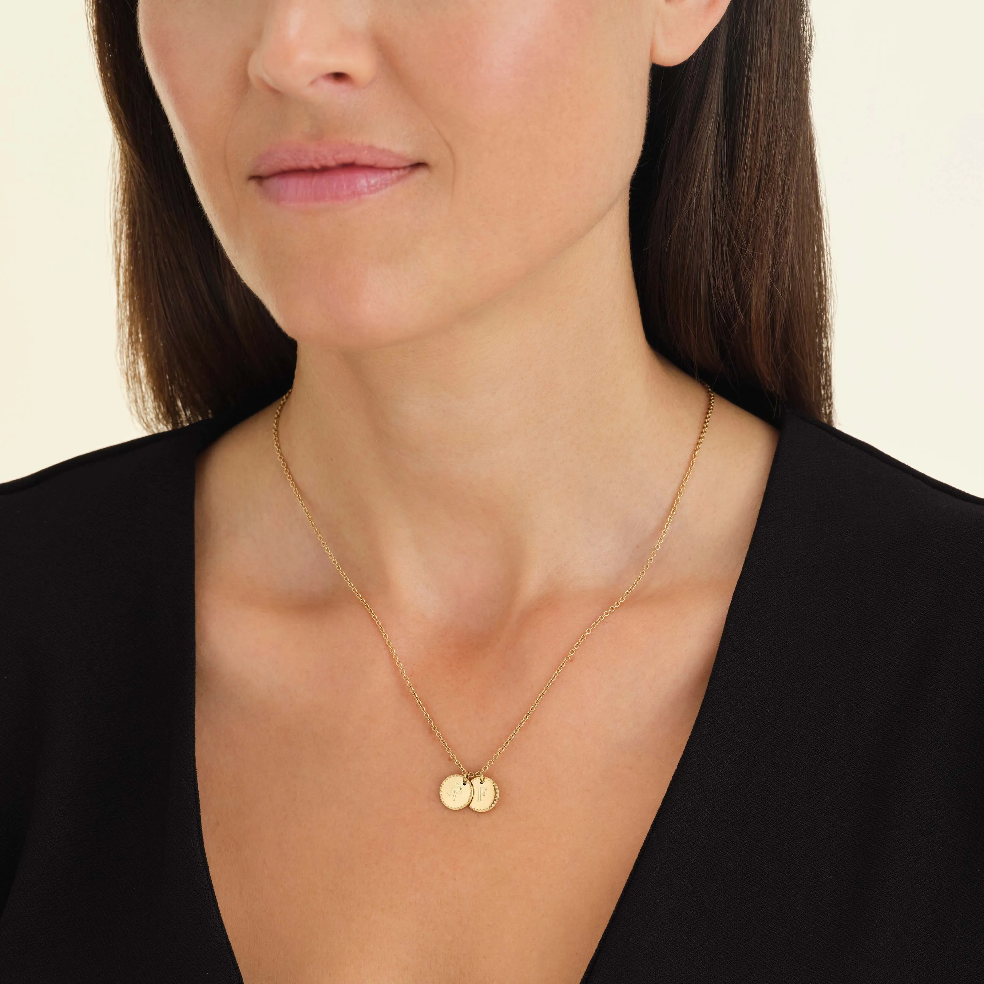 2 Coin Charm Necklace