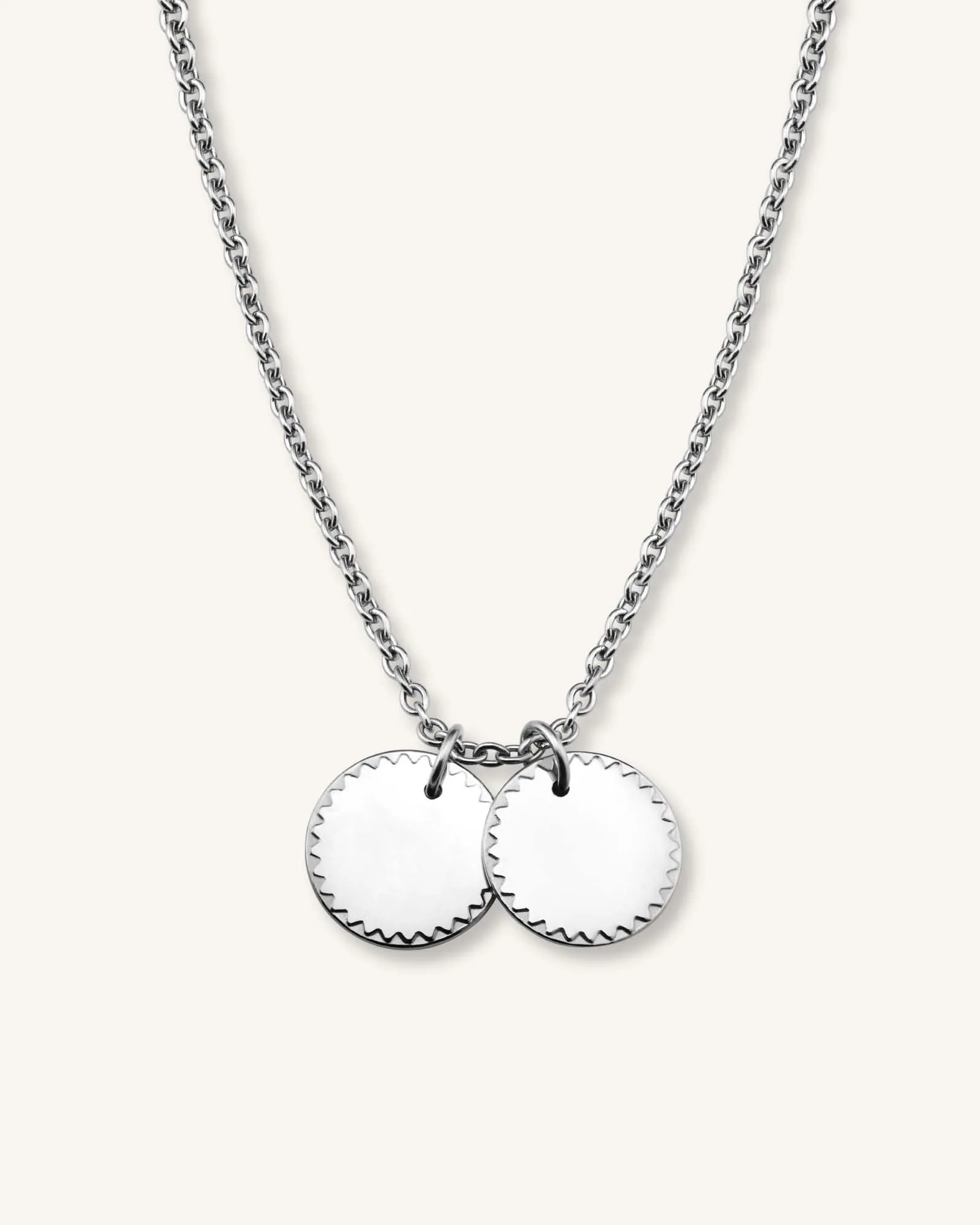 2 Coin Charm Necklace